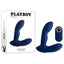 Playboy Pleasure PLEASURE PLEASER USB Rechargeable Vibrating Prostate Massager With Wireless Remote Blue Playboy Pleasure