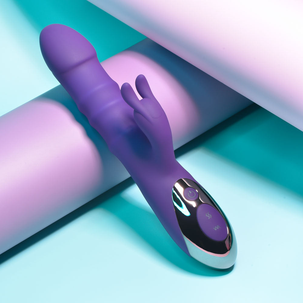 Playboy Pleasure HOP TO IT USB Rechargeable Rabbit Vibrator 23.5cm Playboy Pleasure