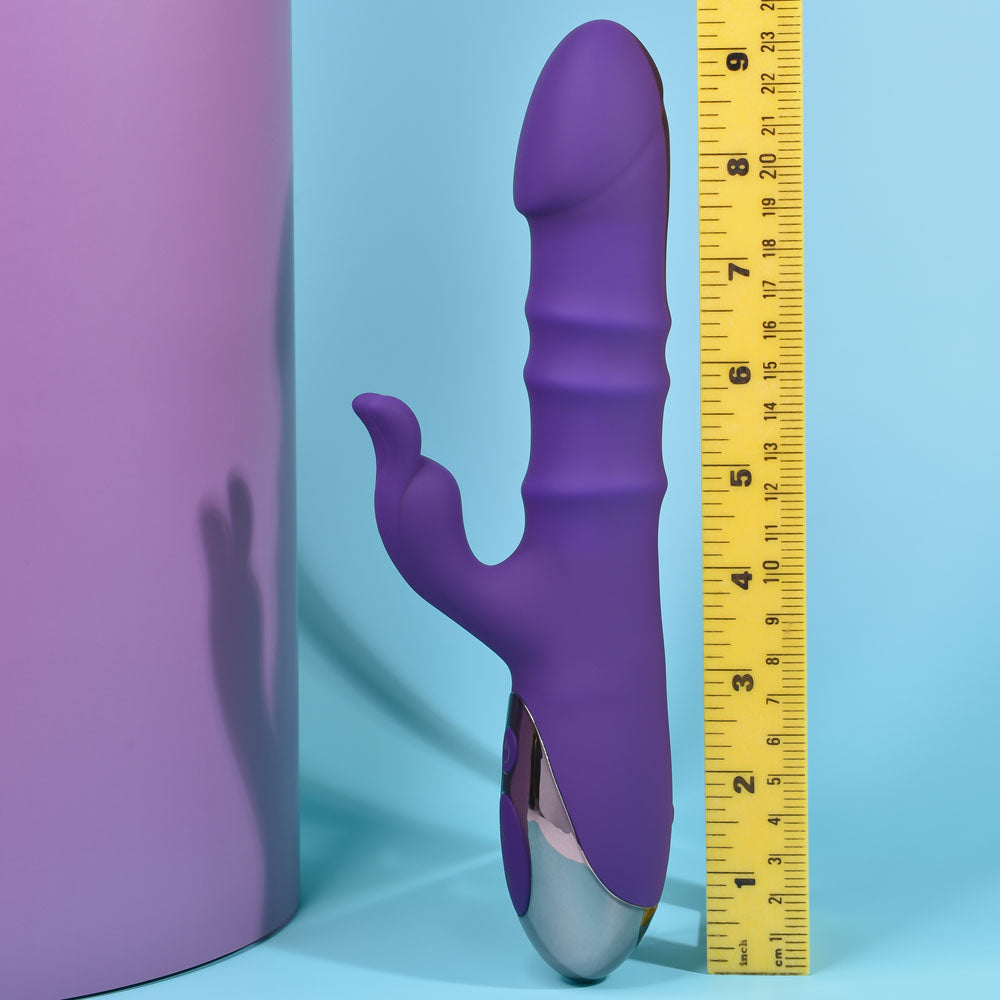 Playboy Pleasure HOP TO IT USB Rechargeable Rabbit Vibrator 23.5cm Playboy Pleasure