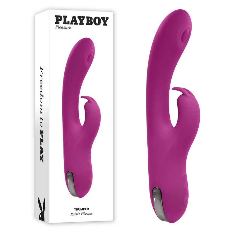 Playboy Pleasure THUMPER USB Rechargeable Rabbit Vibrator 21.9cm