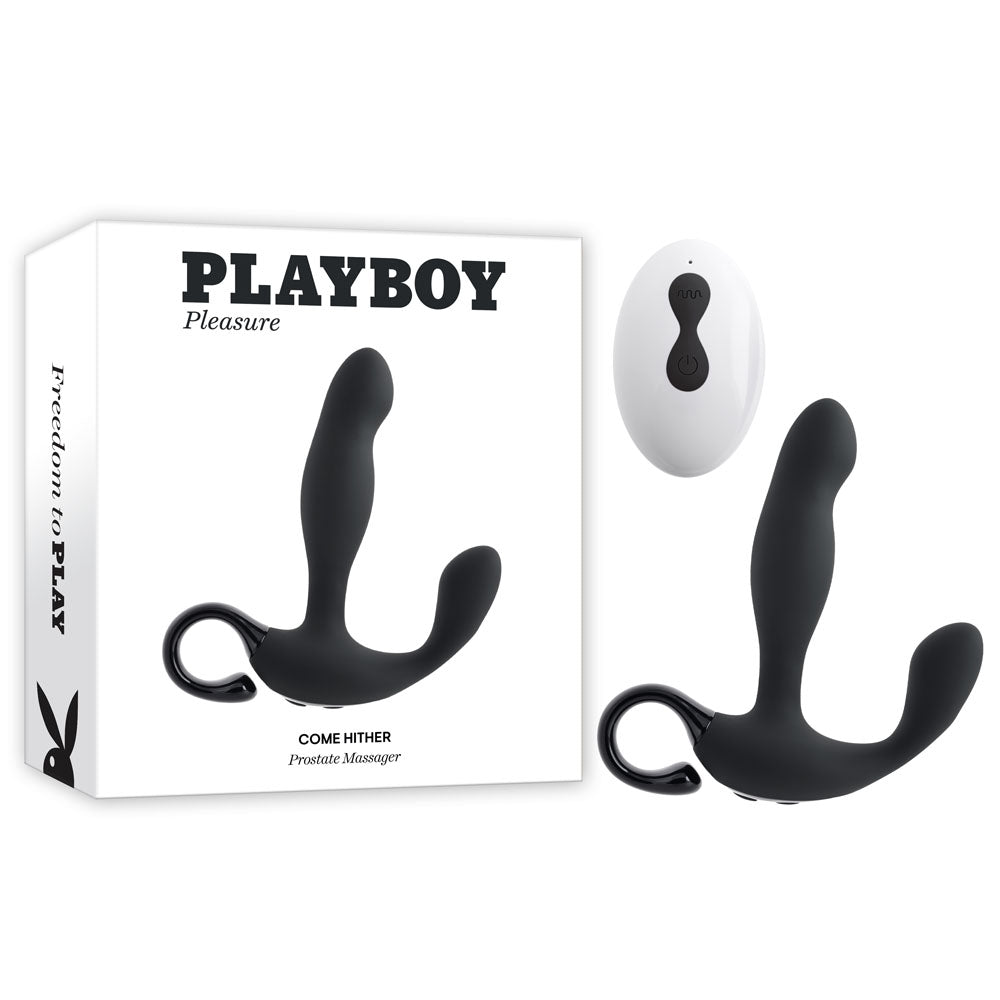 Playboy Pleasure COME HITHER USB Rechargeable Vibrating Prostate Massager With Wireless Remote Control Playboy Pleasure Main image