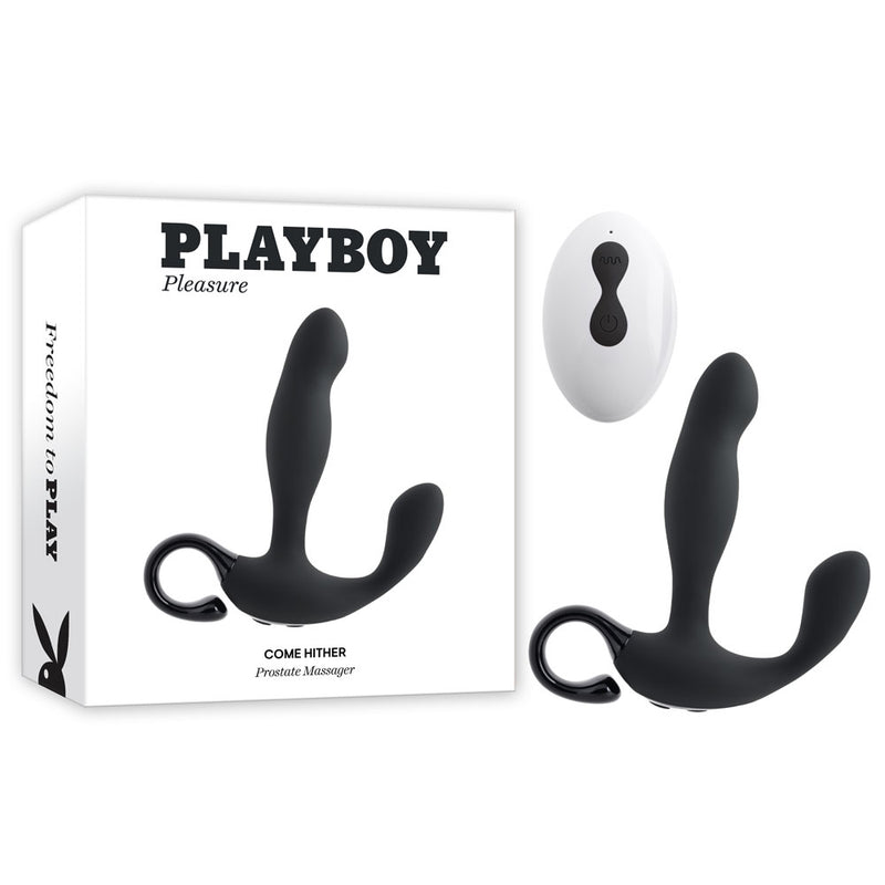 Playboy Pleasure COME HITHER USB Rechargeable Vibrating Prostate Massager With Wireless Remote Control