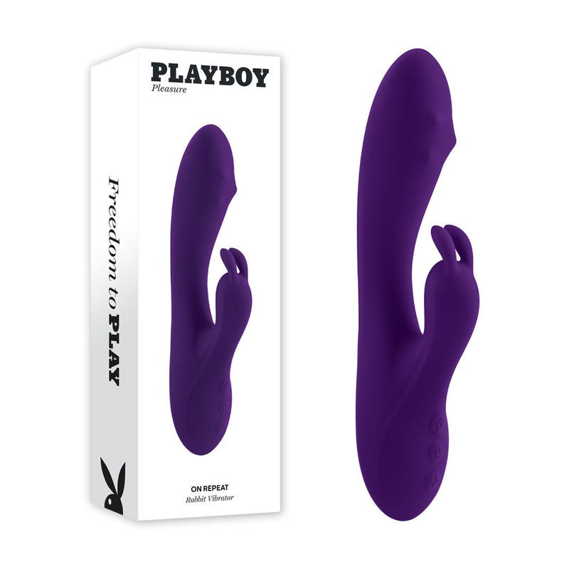 Playboy Pleasure ON REPEAT USB Rechargeable Rabbit Vibrator 19.7cm