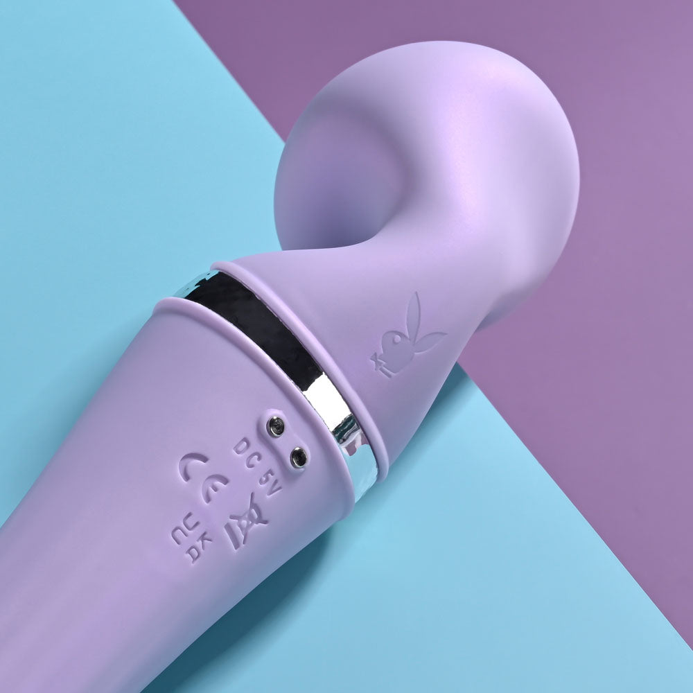 Playboy Pleasure VIBRATO USB Rechargeable Massage Wand 24cm Playboy Pleasure
