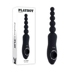 Playboy Pleasure LET IT BEAD USB Rechargeable Vibrating Anal Beads With Clitoral Suction Playboy Pleasure