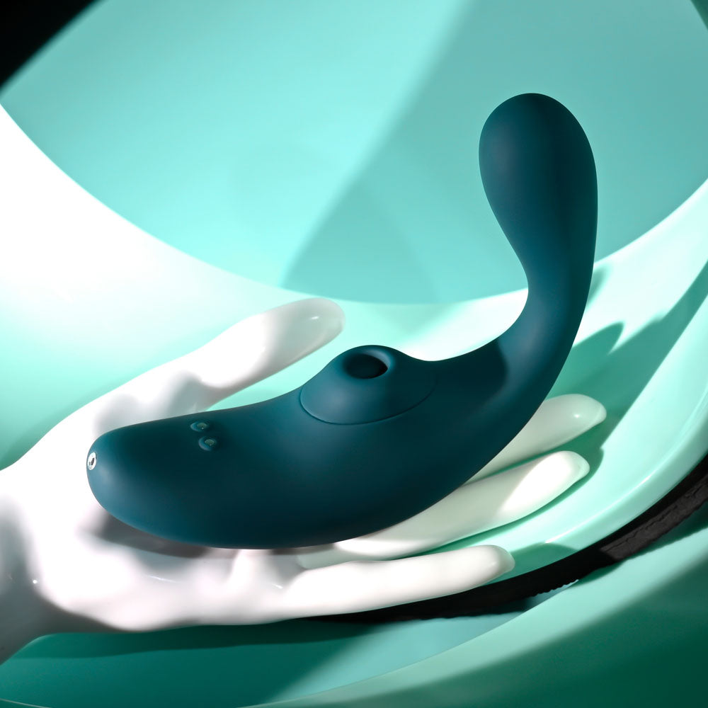 Playboy Pleasure CHARMER USB Rechargeable Vibrator With Clitoral Suction Playboy Pleasure