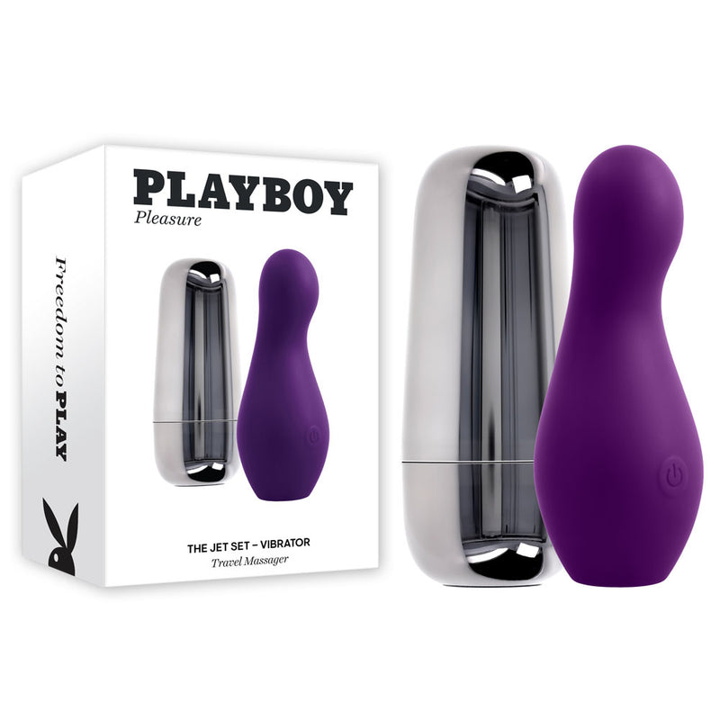Playboy Pleasure THE JET SET Vibrator With Self Charging Case