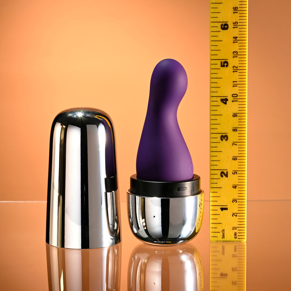 Playboy Pleasure THE JET SET Vibrator With Self Charging Case Playboy Pleasure