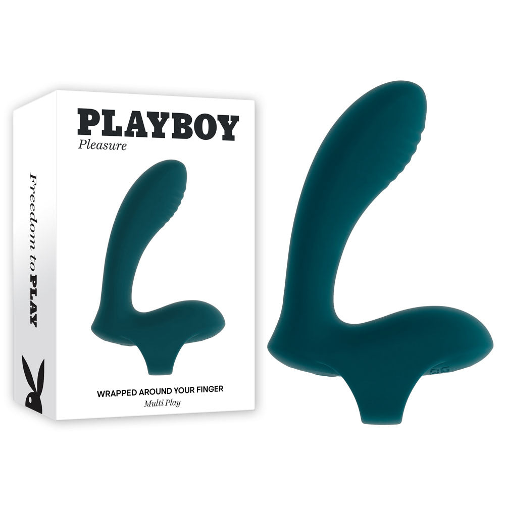 Playboy Pleasure WRAPPED AROUND YOUR FINGER USB Rechargeable Finger Stimulator Playboy Pleasure
