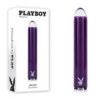 Playboy Pleasure AMETHYST USB Rechargeable Glass Tipped Mini Vibrator Purple Playboy Pleasure