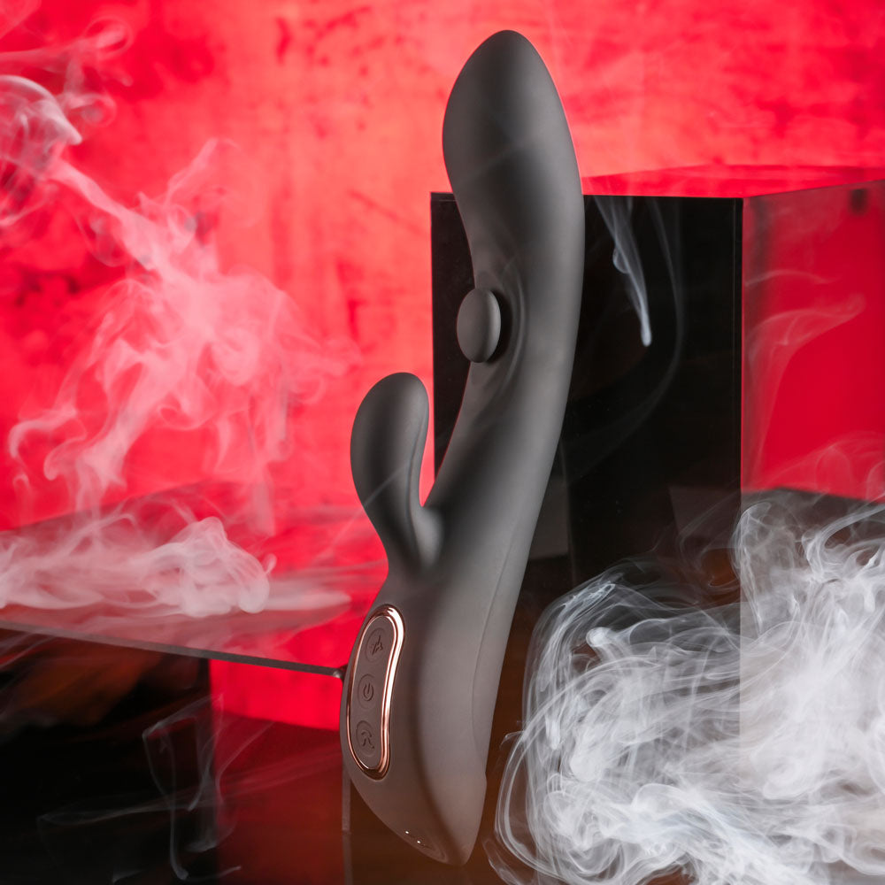 Playboy Pleasure THATS THE SPOT USB Rechargeable Rabbit Vibrator With GSpot Tapper Secondary image