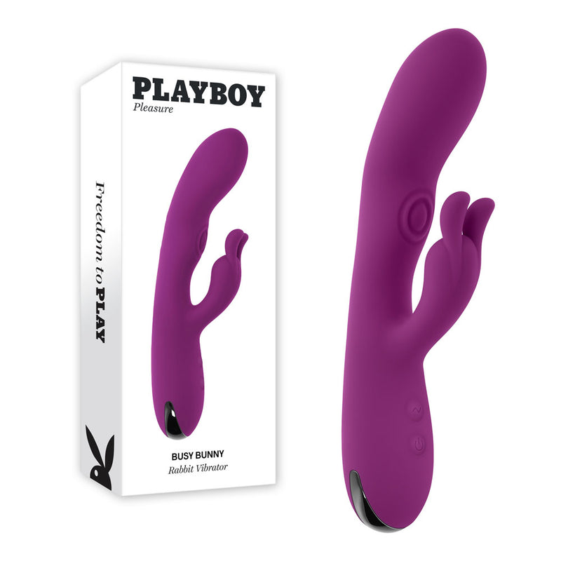 Playboy Pleasure BUSY BUNNY USB Rechargeable Rabbit Vibrator With Tapping Shaft