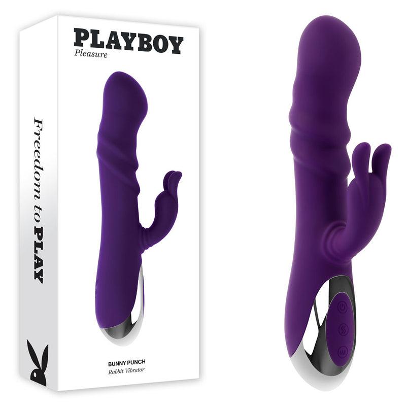 Playboy Pleasure BUNNY PUNCH USB Rechargeable Twirling Rabbit Vibrator