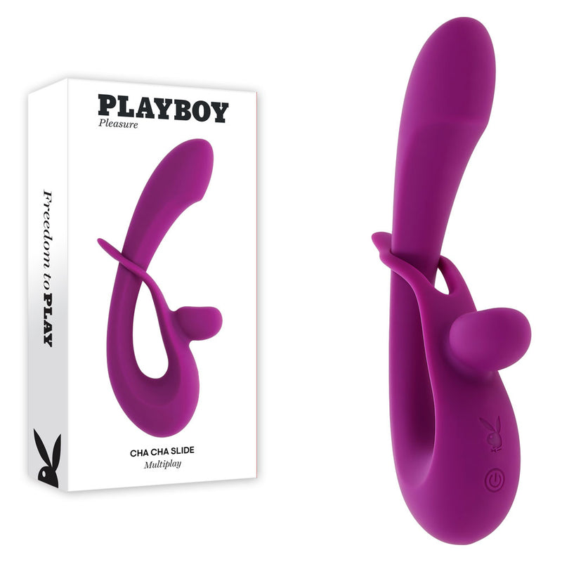 Playboy Pleasure CHA CHA SLIDE USB Rechargeable Rabbit Vibrator