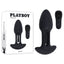 Playboy Pleasure RIM SHOT USB Rechargeable Vibrating Butt Plug 11.4cm Black Playboy Pleasure
