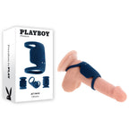 Playboy Pleasure JET PACK Dark Blue USB Rechargeable Vibrating Penis Harness Playboy Pleasure