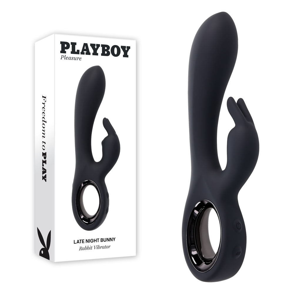 Playboy Pleasure LATE NIGHT BUNNY USB Rechargeable Rabbit Vibrator Playboy Pleasure