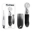 Playboy Pleasure Bon Voyage USB C Rechargeable Tapping Vibrator Black / Chrome 18.7 cm Playboy Pleasure