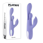 Playboy Pleasure NUBBIN RUBBIN USB Rechargeable Thrusting Rabbit Vibrator Playboy Pleasure