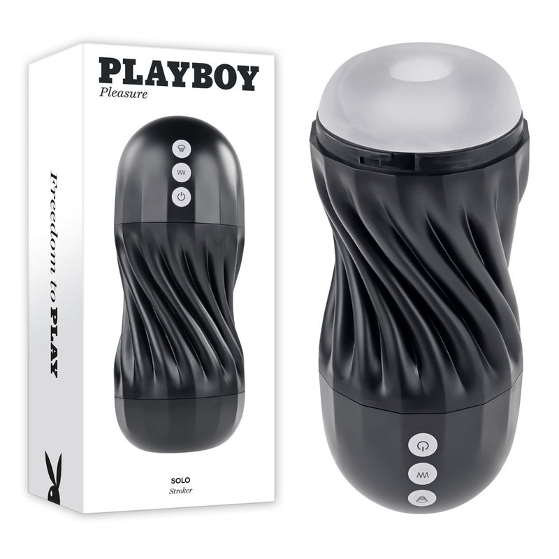 Playboy Pleasure SOLO USB Rechargeable Vibrating & Sucking Stroker