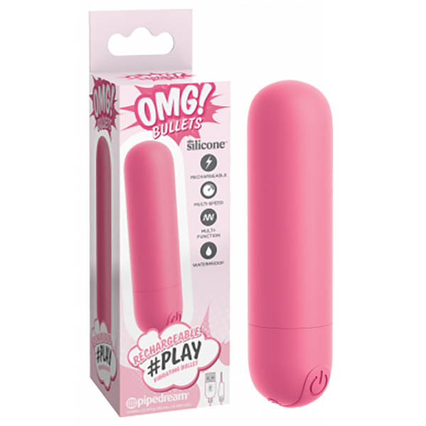 Pipedream OMG! Bullets #Play USB Rechargeable Bullet Vibrator Pink Pipedream
