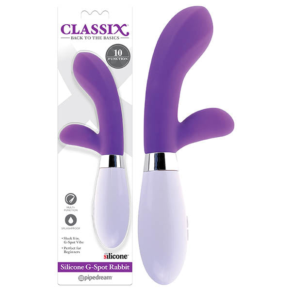 Classix Silicone G Spot Rabbit Rabbit Vibrator 8 Inch Pipedream