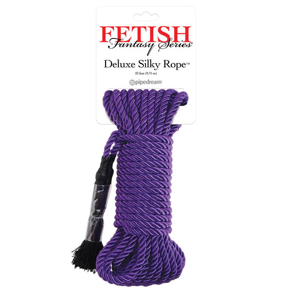 Pipedream Fetish Fantasy Series Deluxe Silky Bondage Rope Purple 9.75 m Pipedream