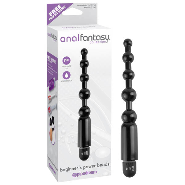 Pipedream Anal Fantasy Collection Beginner's Power Beads Vibrating Anal Beads 5 Inch Pipedream