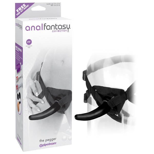 Anal Fantasy Collection The Pegger - Black 12 cm (4.75'') Strap-On Pipedream Main image