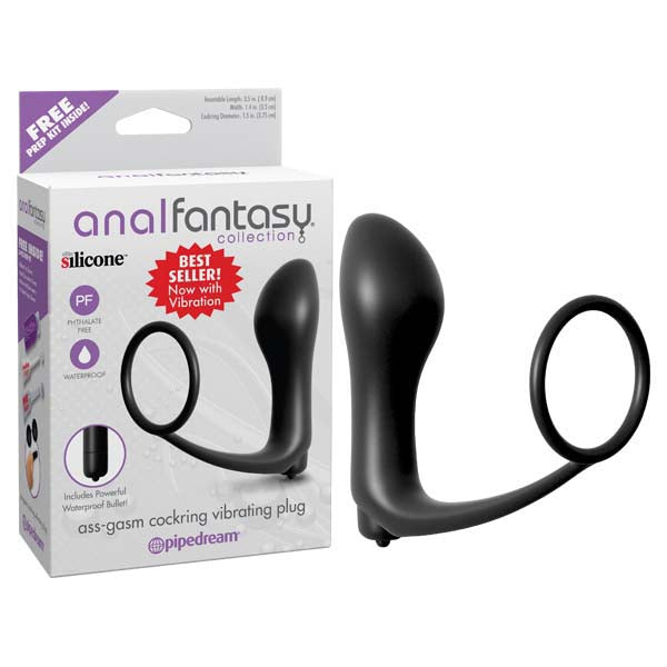 Pipedream Anal Fantasy Collection Ass Gasm Vibrating Butt Plug With Cock Ring Pipedream Main image