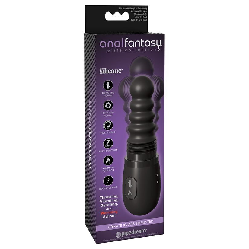 Pipedream Anal Fantasy Gyrating Ass Thruster Black PIPEDREAM