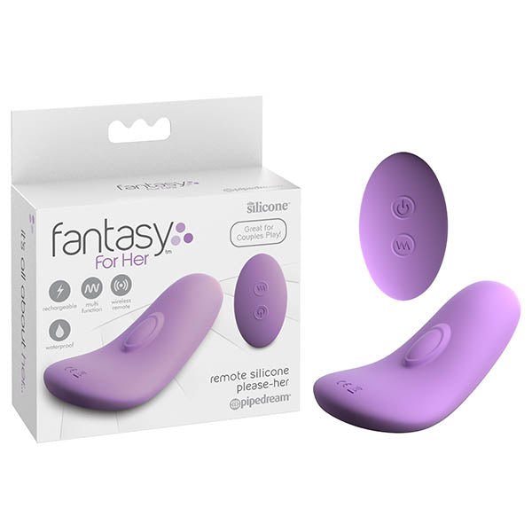 Pipedream Fantasy For Her Remote Silicone Please Her USB Rechargeable Stimulator With Wireless Remote Pipedream