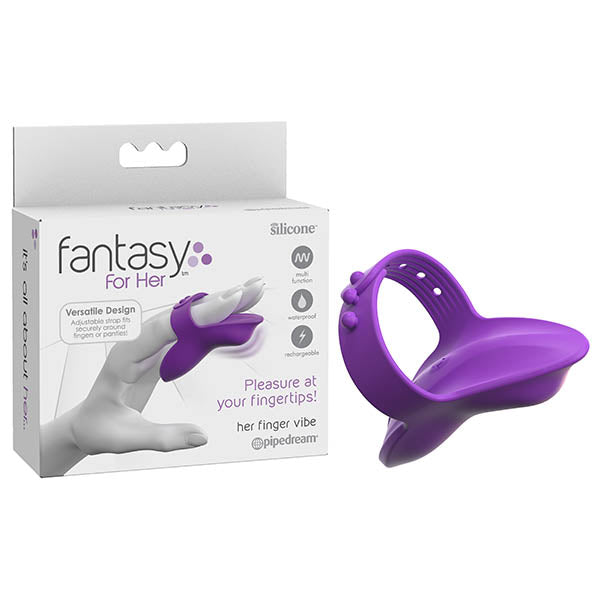 Pipedream Fantasy For Her Finger Vibe USB Rechargeable Finger Stimulator Pipedream Main image