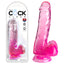 Pipedream King Cock Clear Cock With Balls Dong 6 Inch Pipedream