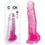 Pipedream King Cock Clear Cock With Balls Dong 8 Inch Pipedream