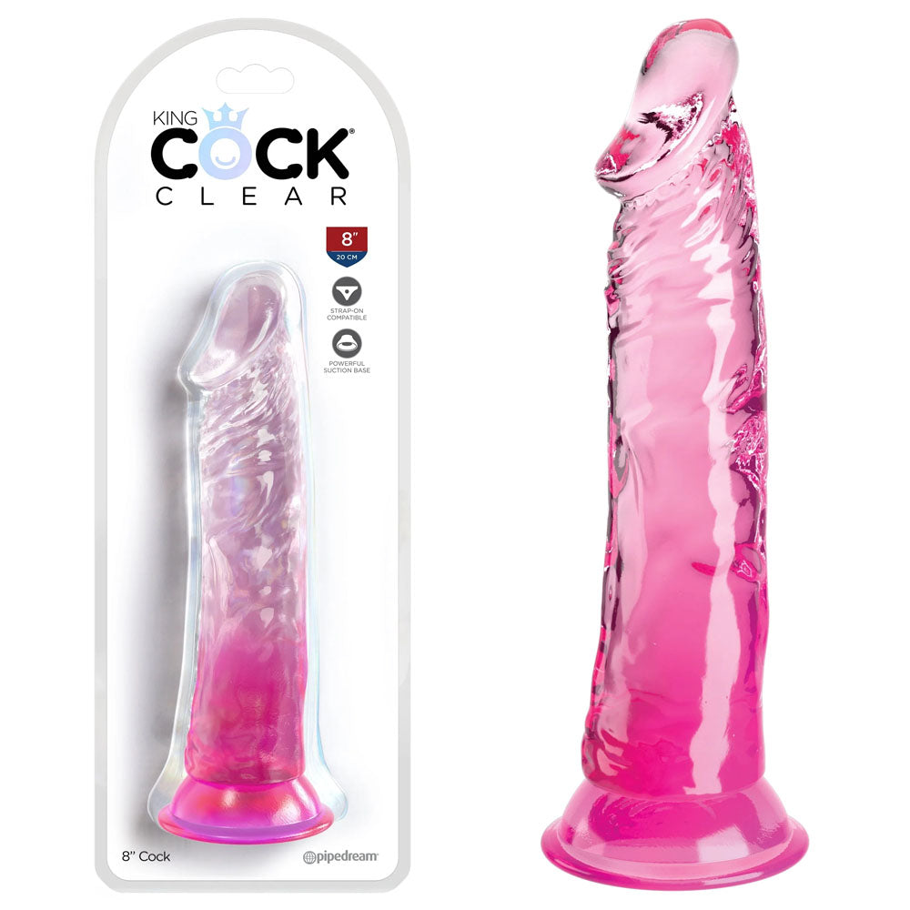 Pipedream King Cock Clear Cock Dong 8 Inch Pipedream