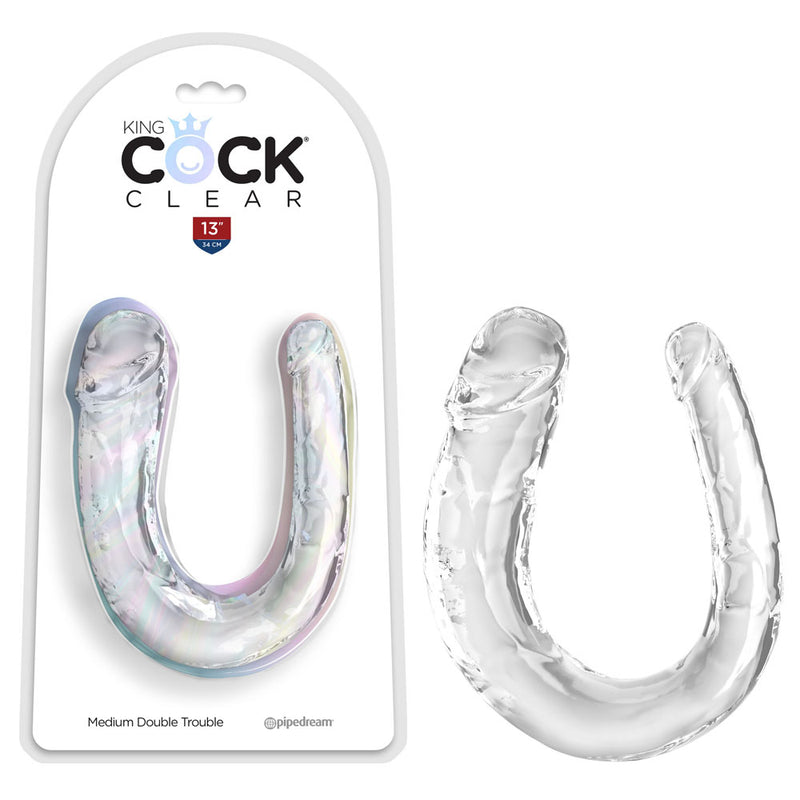 Pipedream King Cock Medium Double Penetration Dong Clear