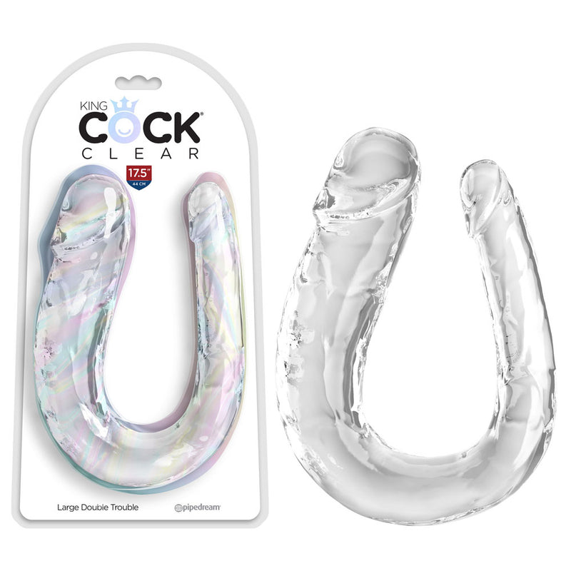 Pipedream King Cock Large Double Penetration Dong Clear