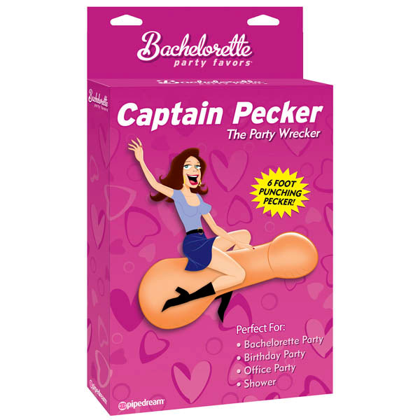 Pipedream Bachelorette Party Favors Captain Pecker Inflatable Penis