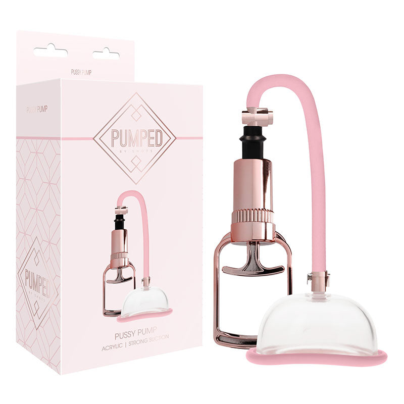 Shots Toys Pumped Pussy Pump Vagina Pump Rose Pink Shots Toys