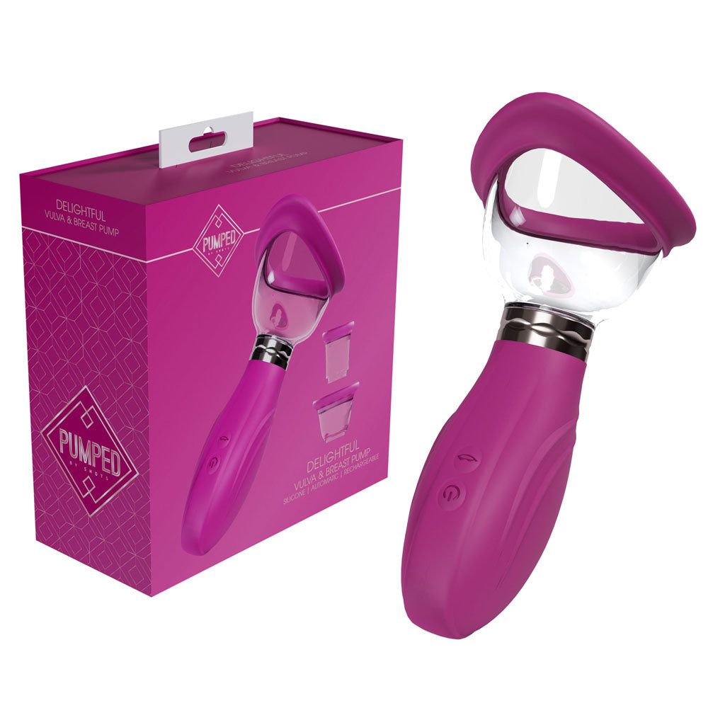 Shots Toys PUMPED Delightful Auto USB Rechargeable Ladies Pump Shots Toys Main image