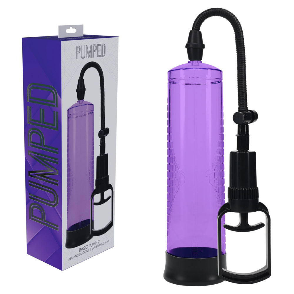 Shots Toys PUMPED Basic Pump 2 Penis Pump Purple Shots Toys Main image