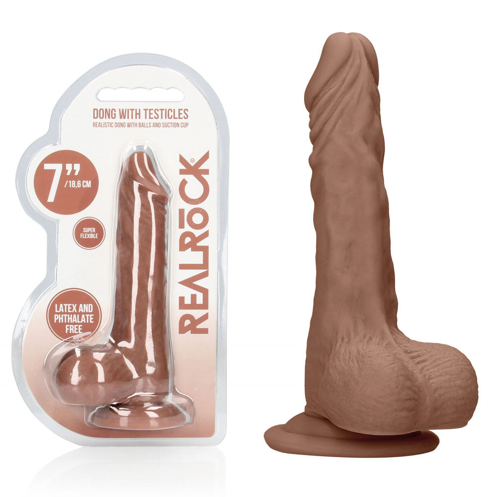 Shots Toys REALROCK Realistic Dildo With Balls 17.8cm Shots Toys Main image