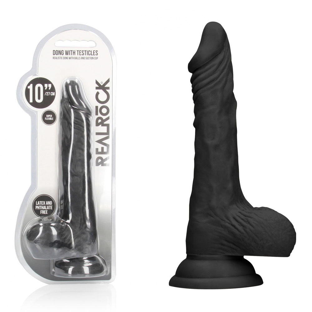 Shots Toys REALROCK Realistic Dong With Balls 25.4cm Shots Toys
