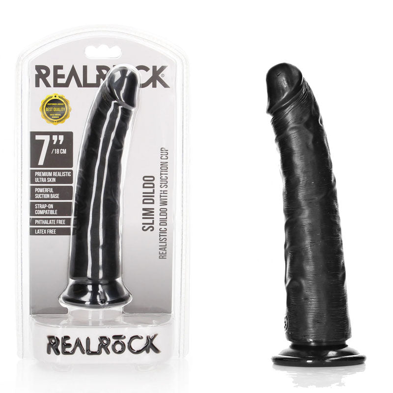 Shots Toys REALROCK Realistic Slim Dildo With Suction Cup 18cm Shots Toys Main image