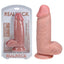Shots Toys REALROCK Extra Thick Dildo With Balls 8 Inch Flesh Shots Toys
