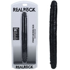 Shots Toys REALROCK Slim Double Dildo 14 Inch Black Shots Toys