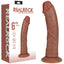Shots Toys REALROCK Vibrating Cock USB Rechargeable Vibrating Dong 6 Inch Tan Shots Toys
