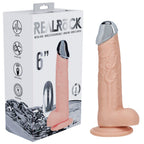 Shots Toys REALROCK Metal Head USB Rechargeable Vibrating Dildo With Wireless Remote 16.2 cm Shots Toys