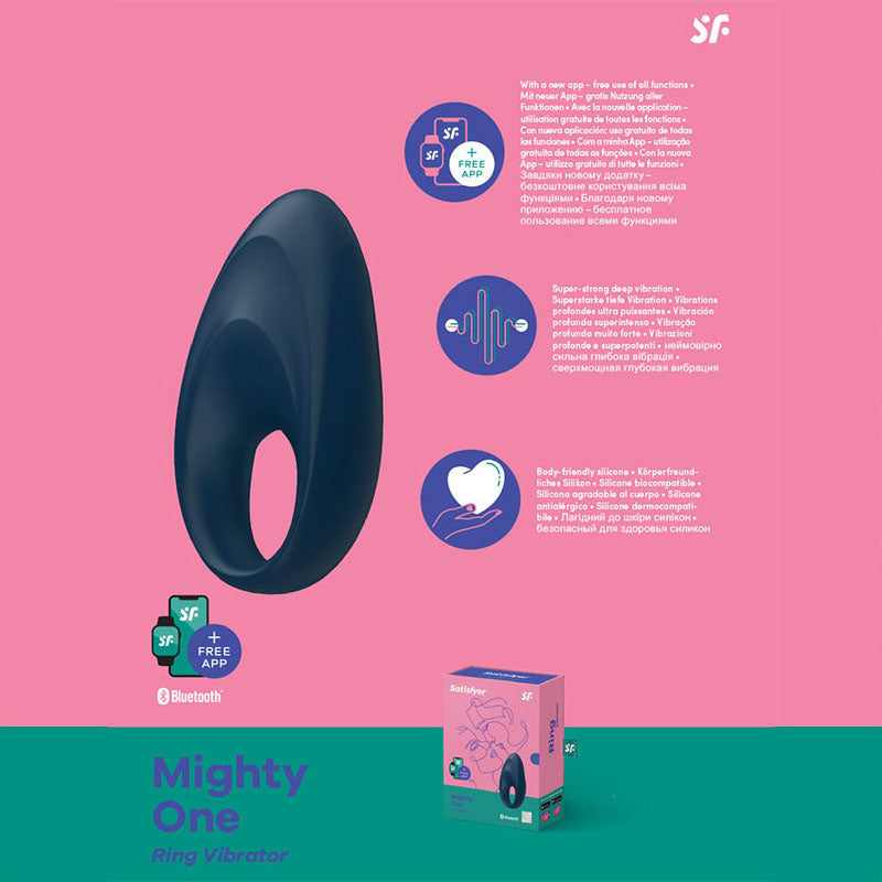 Satisfyer Mighty One App Controlled Vibrating Cock Ring